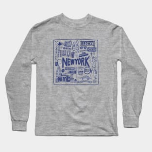 New York Sites and Scenes Long Sleeve T-Shirt